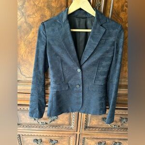ATM Toneal Navy Blue Camo Blazer sz 2